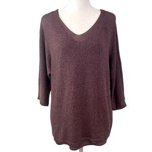 Nic + Zoe dusty purple tunic sweater with camisole size XS